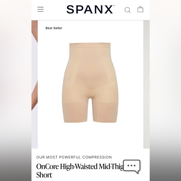 Spanx OnCore High-Waisted Mid-Thigh Short - Picture 1 of 11